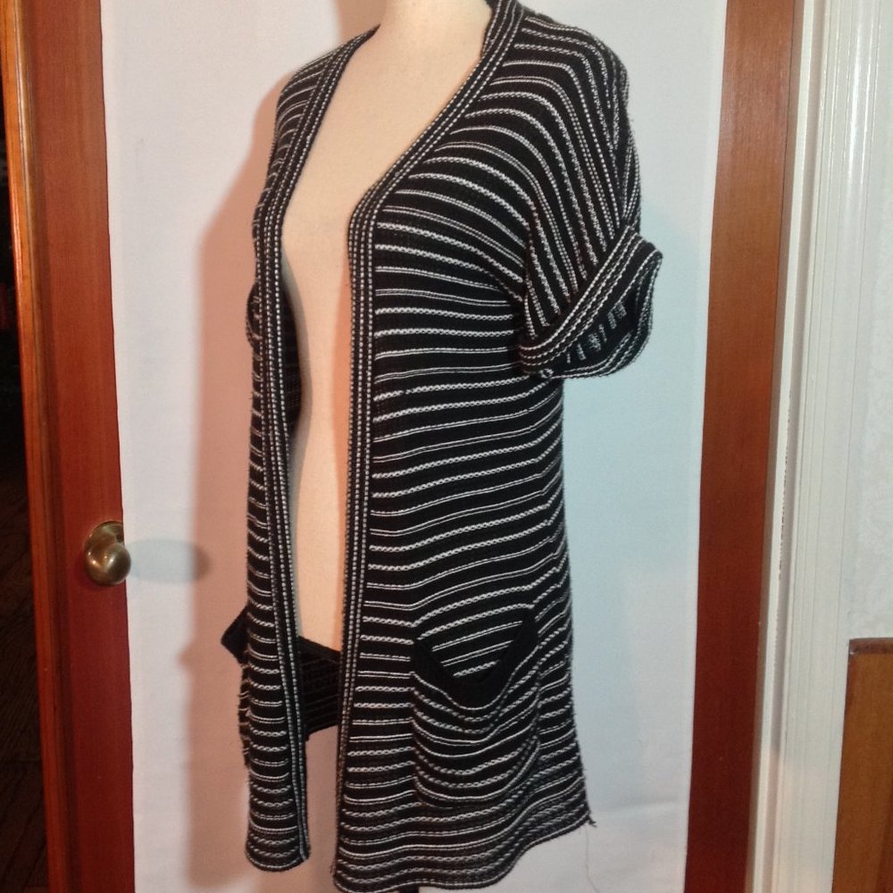 Silence + Noise Draped Open Front Sweater - image 2